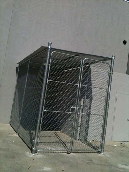 Steel Fencing for Commercial Unit